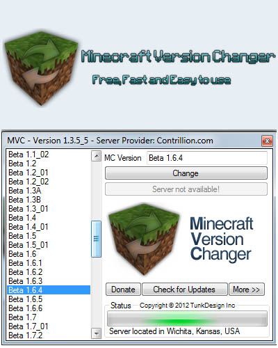 Large screenshot for Minecraft Version Changer - Download old versions of Minecraft